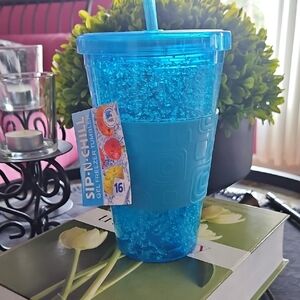 Sip-N-Chill Blue Gel Freezer Tumbler